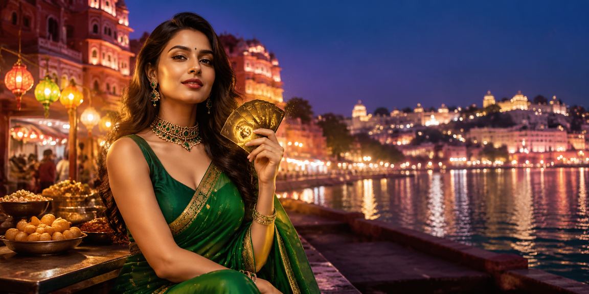 A vibrant entertainment scene in Jaipur blending culture and casino